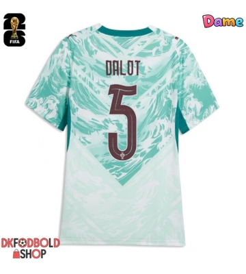 Portugal Diogo Dalot #5 Udebanetrøje Dame VM 2026 Kort ærmer Portugal Diogo Dalot #5 Udebanetrøje Dame VM 2026 Kort ærmer